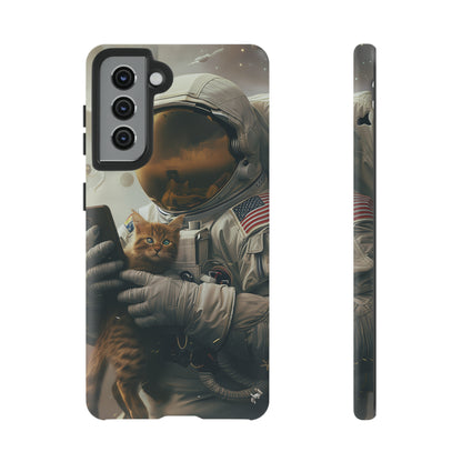 The Astronaut and the Cat Phone Case