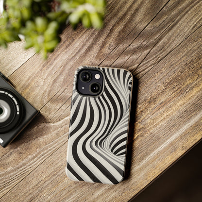 Twist Your Perception: Optical Illusion Tough Case for Apple iPhone Models – Where Art Meets Function