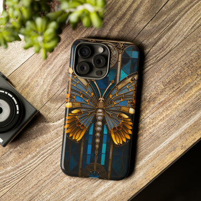 Stained Glass iPhone Butterfly Floral Aesthetic Art Nouveau