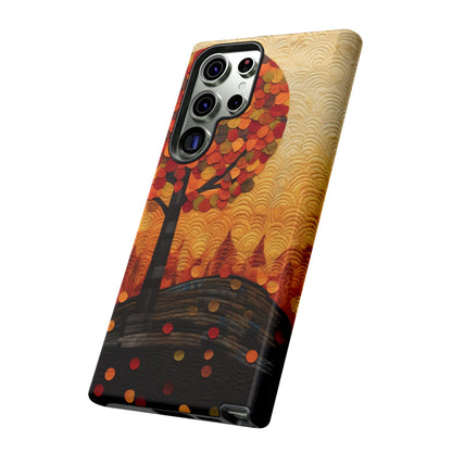 Autumn iPhone Case, Forest Embroidered Style Phone Case