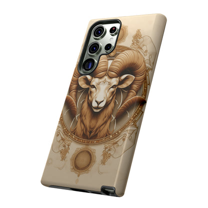 Aries Astrology Stained Glass Phone Case