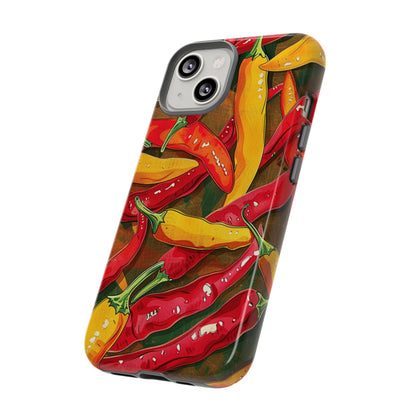 Yellow and Red Chili Peppers Phone Case