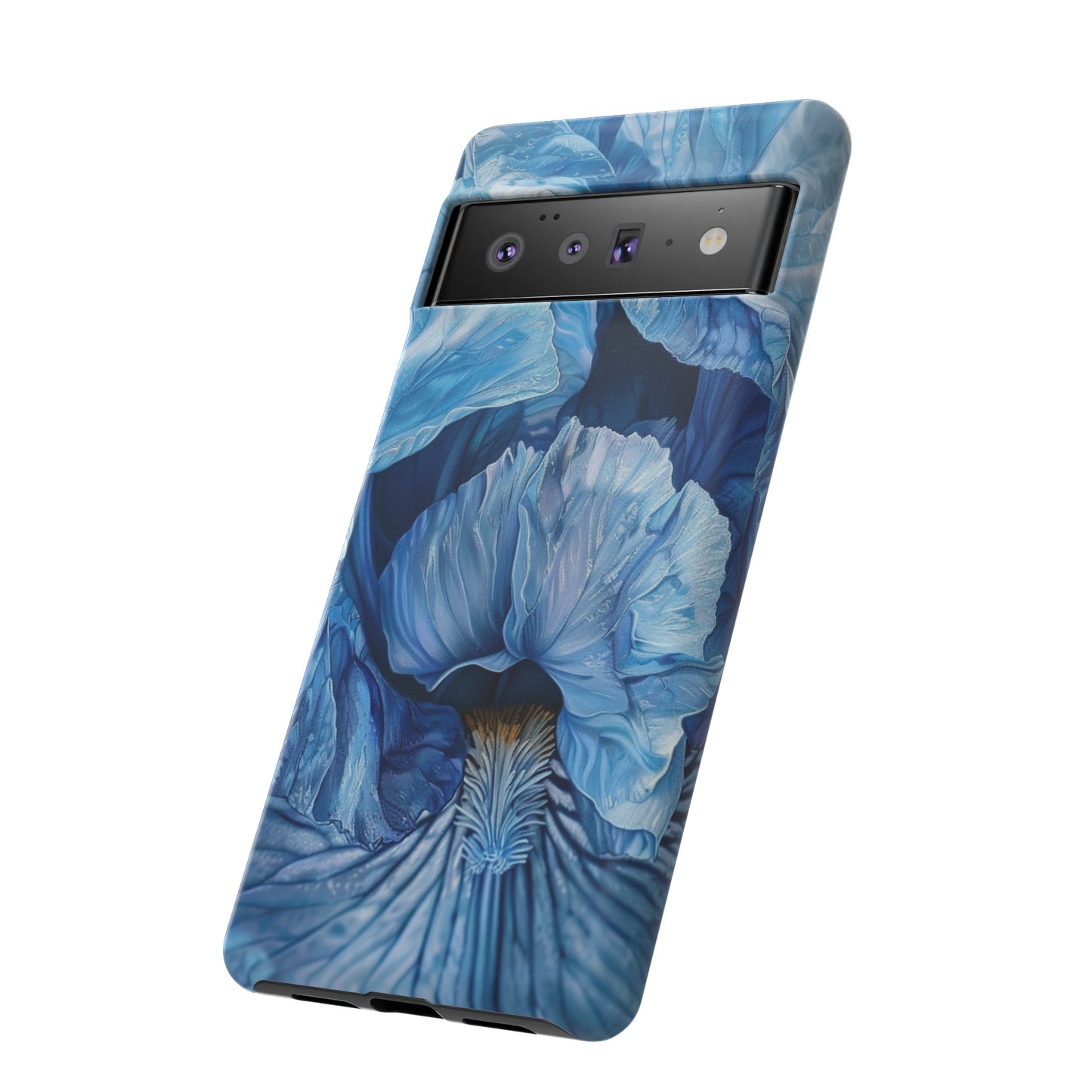 Floral Blue Iris Oil Painting Flower Phone Case