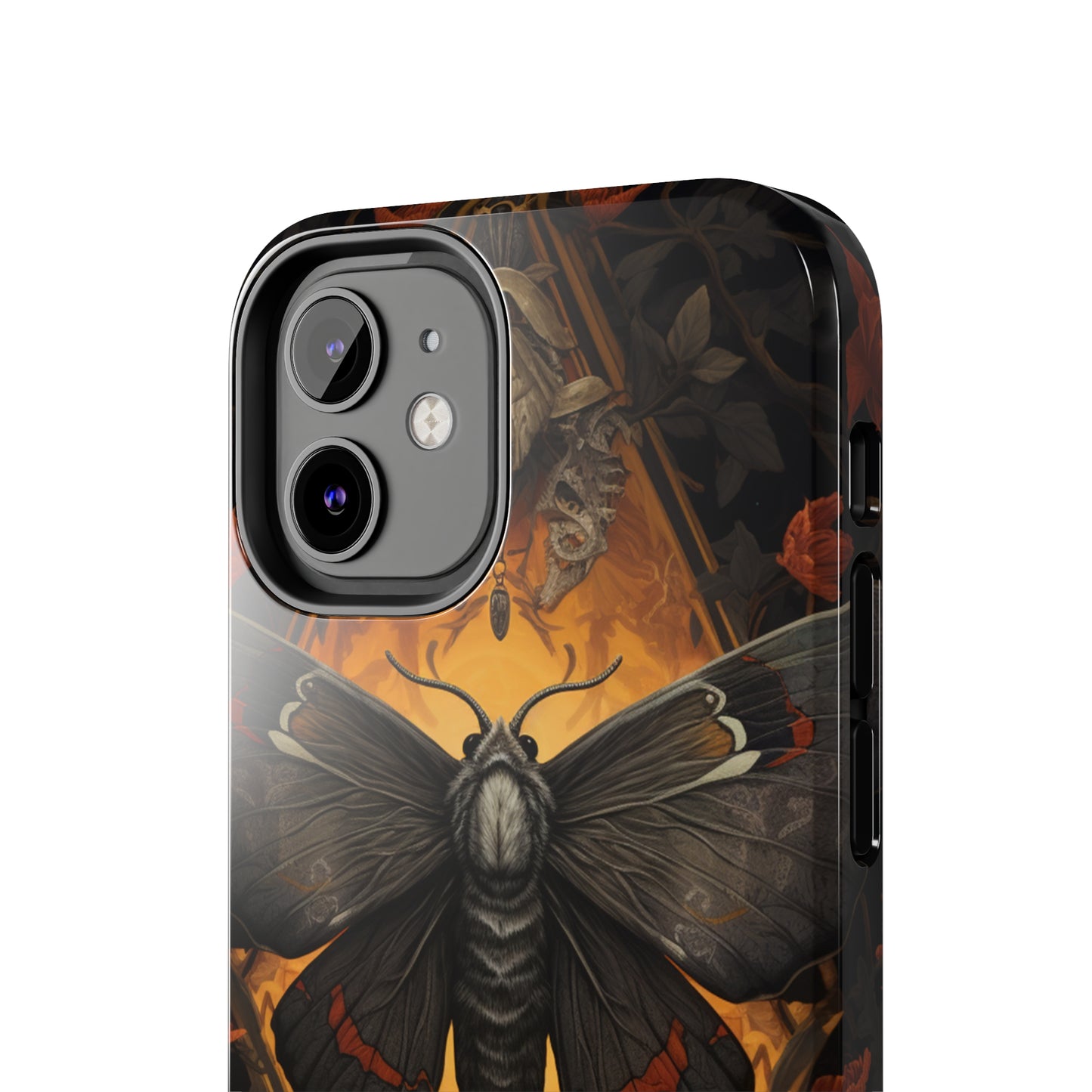 iPhone Case | Lost in Thought: Dark Academia Moth iPhone Tough Case