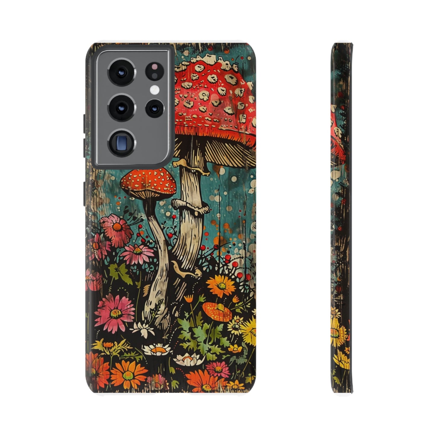 Trippy Magic Mushroom Retro Art Phone Case