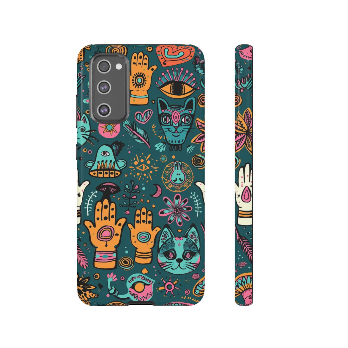 Kabbalistic Kitty Talisman Collage Phone Case