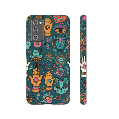 Kabbalistic Kitty Talisman Collage Phone Case