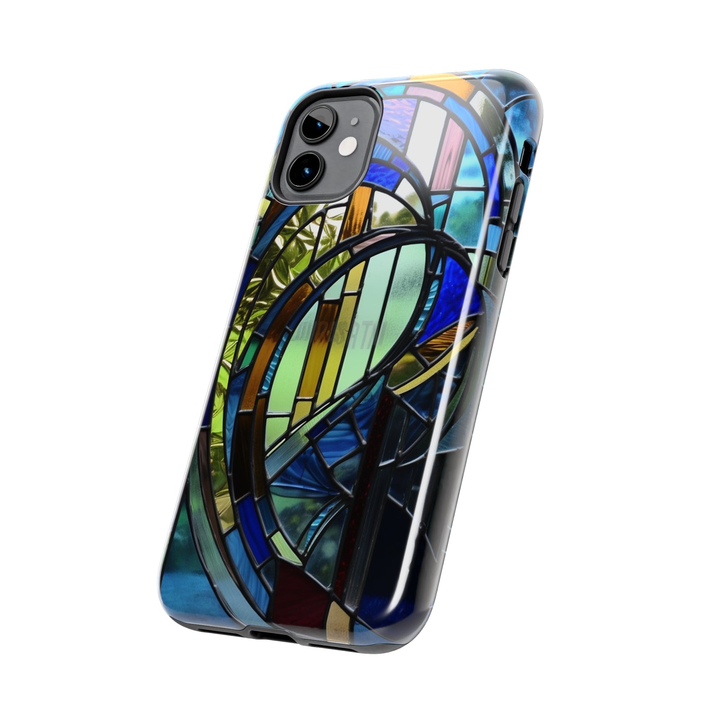 Stained Glass Floral: Art Deco Delight | Boho Chic Tough Case for iPhone & Samsung Galaxy Models