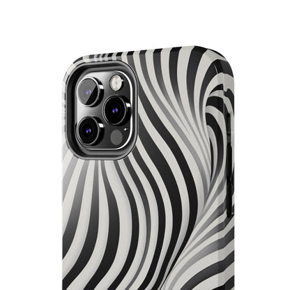 Twist Your Perception: Optical Illusion Tough Case for Apple iPhone Models – Where Art Meets Function