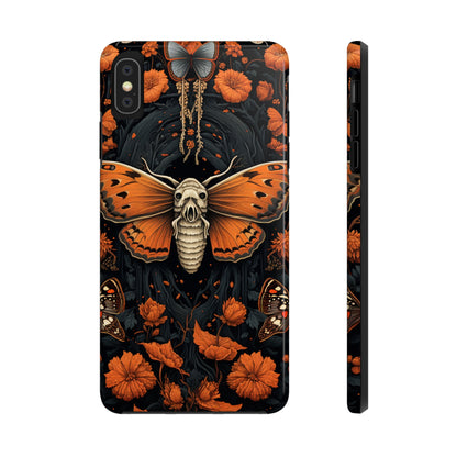 Eerie Elegance: Halloween Goth Moth Apple Phone Case | Dark Enchantment iPhone Case