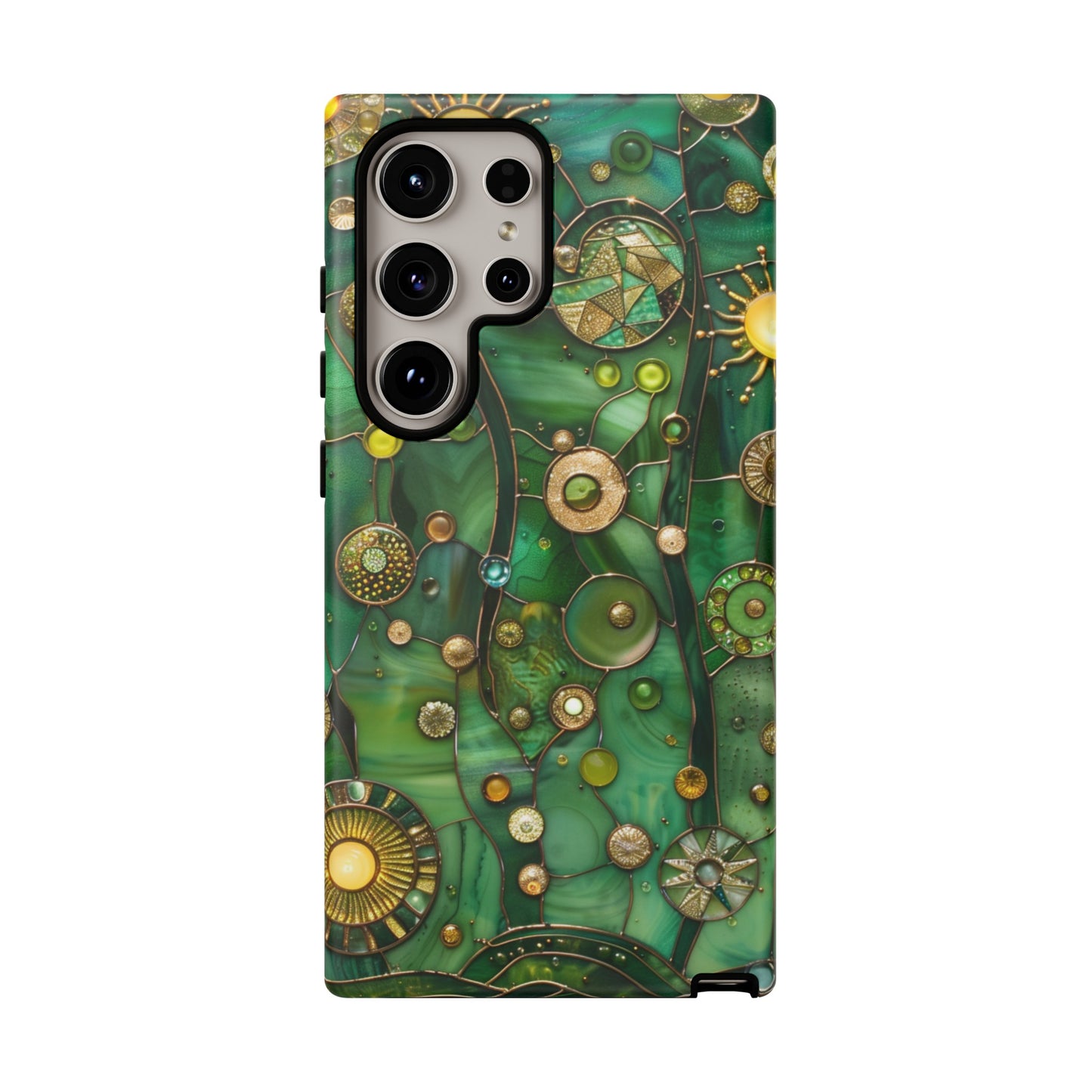 Green Celestial Stained Glass Mosaic Phone Case