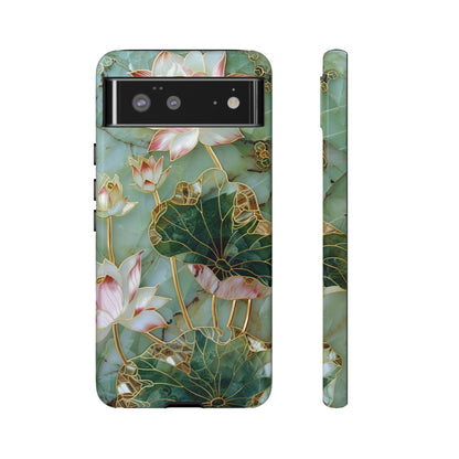 Elegant Floral Phone Case - Tough Cases with Lotus Design