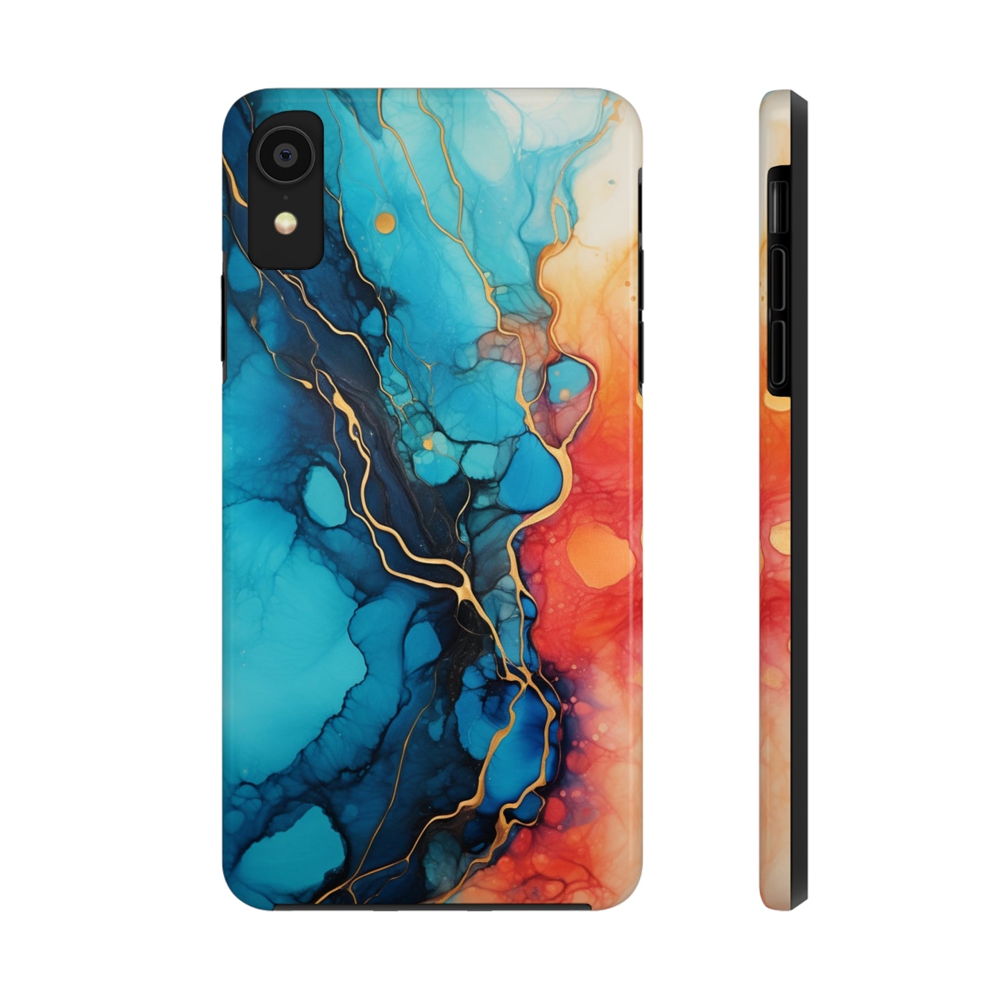 Marbled Watercolor iPhone Case | Embrace the Mesmerizing Multicolor Art