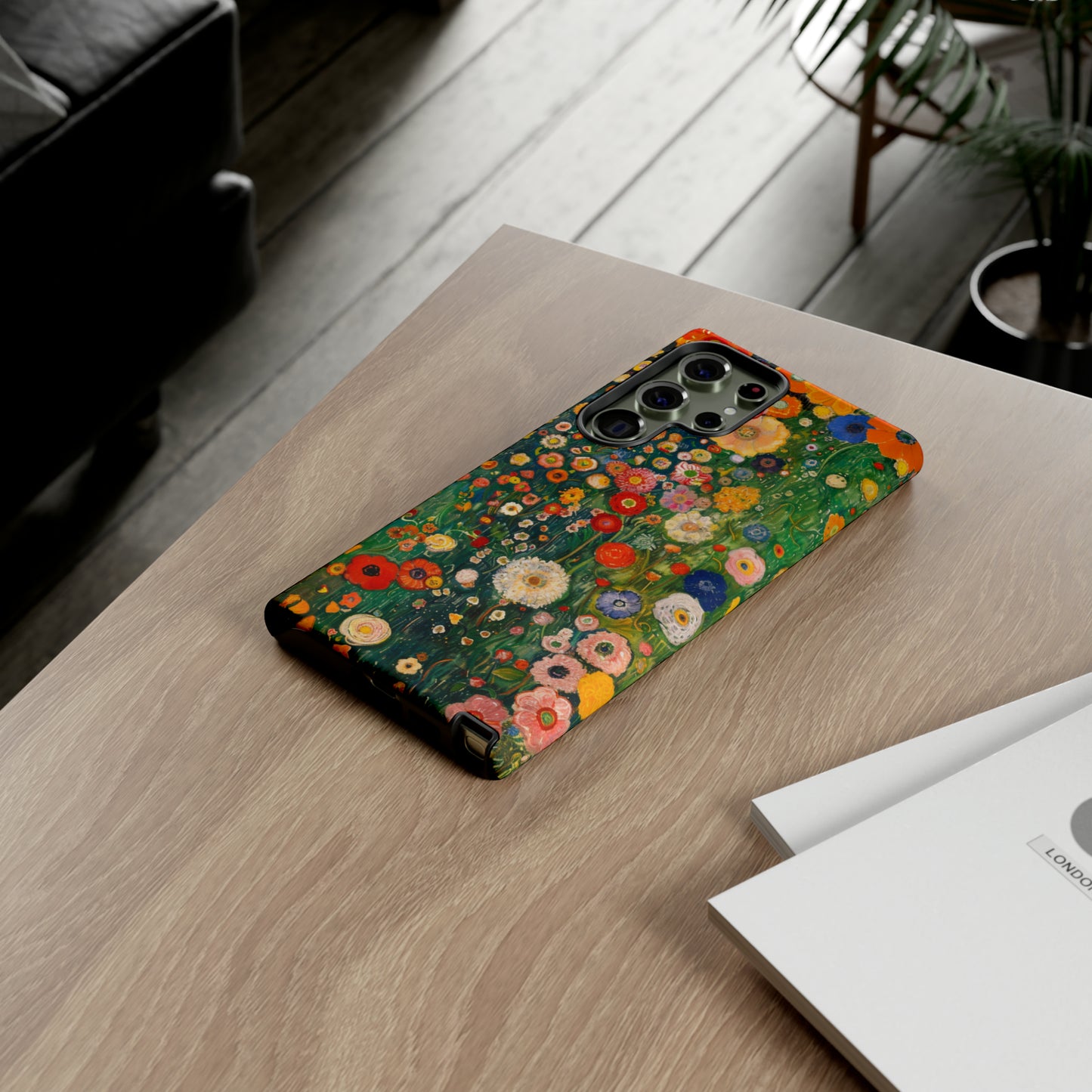 Gustav Klimt Style Flower Garden Painting Phone Case