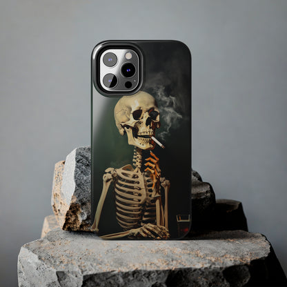 Smoking Skull iPhone Case | Edgy Style with a Mysterious Vibe for iPhone 11, 12, 13, 14, SE 2020 & Mor