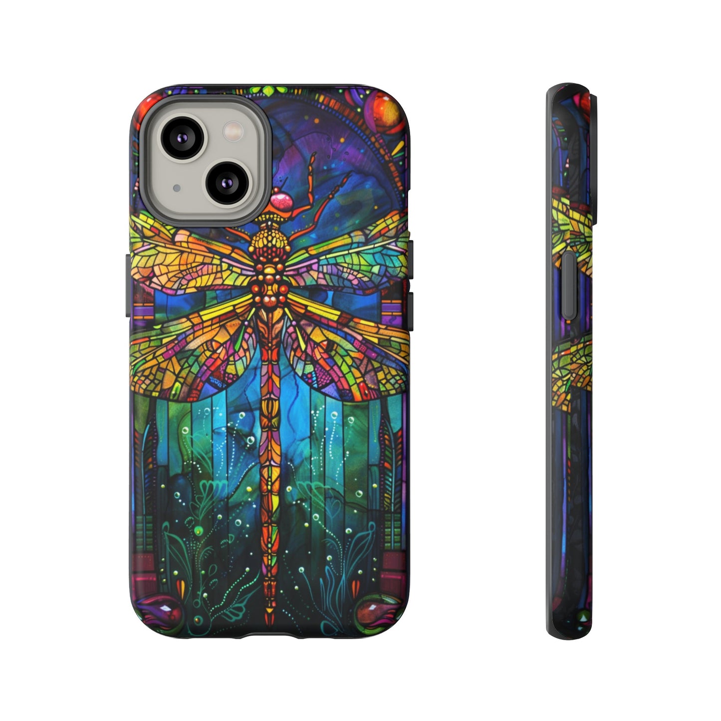 Art Deco Stained Glass Dragonfly Phone Cover