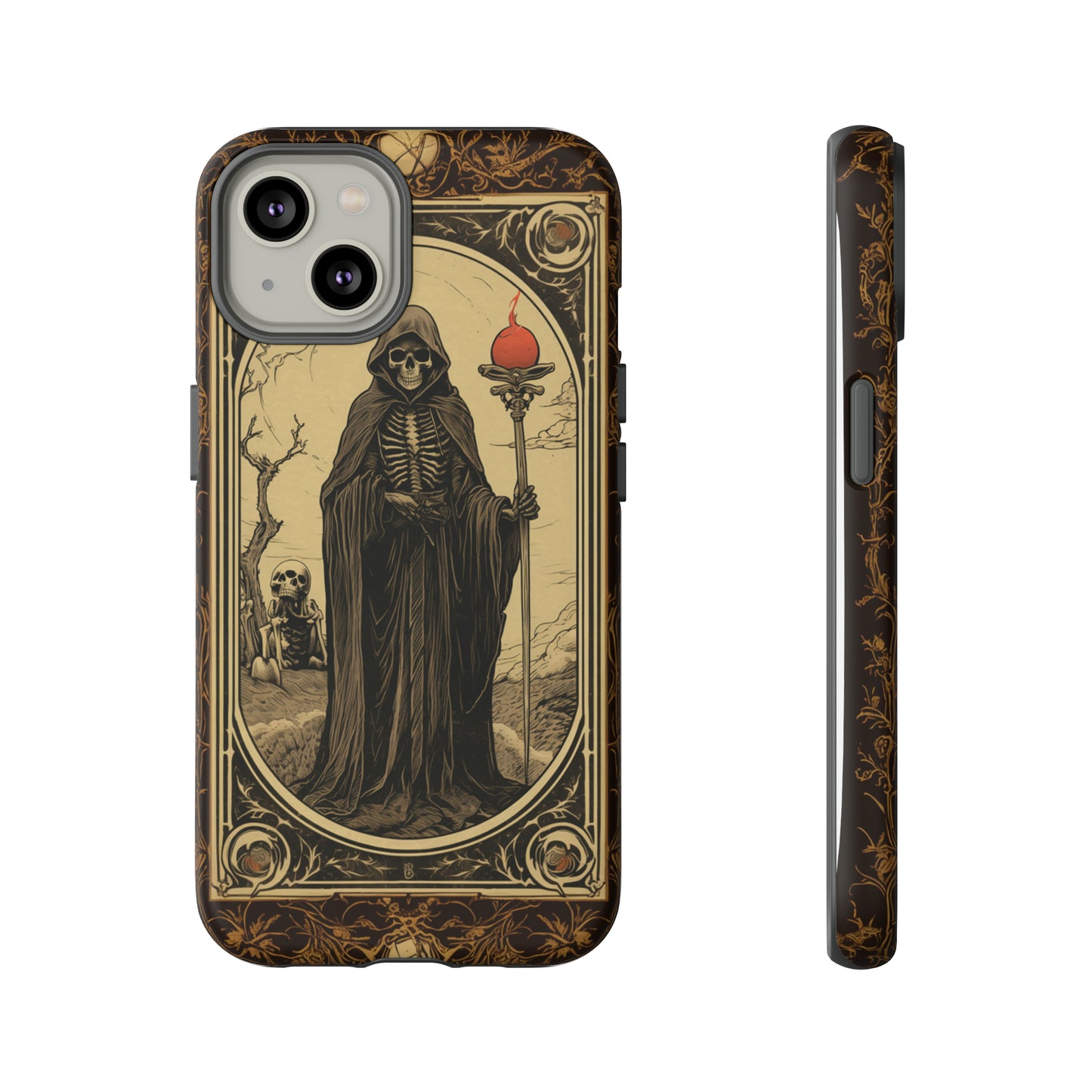 Death's Embrace: The Reaper Tarot Card