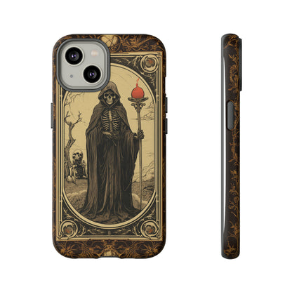 Death's Embrace: The Reaper Tarot Card