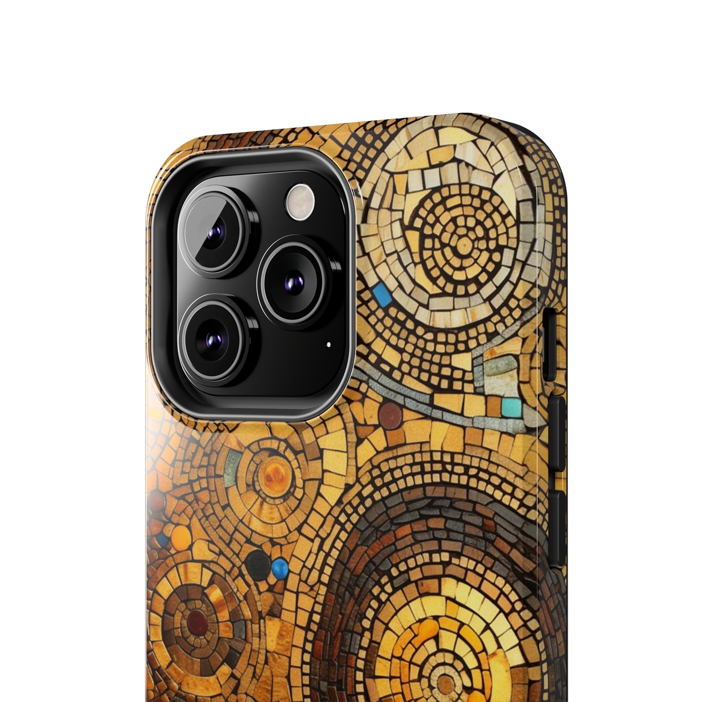 Golden Spiral Tile iPhone Case | Add Glamour and Elegance to Your Device