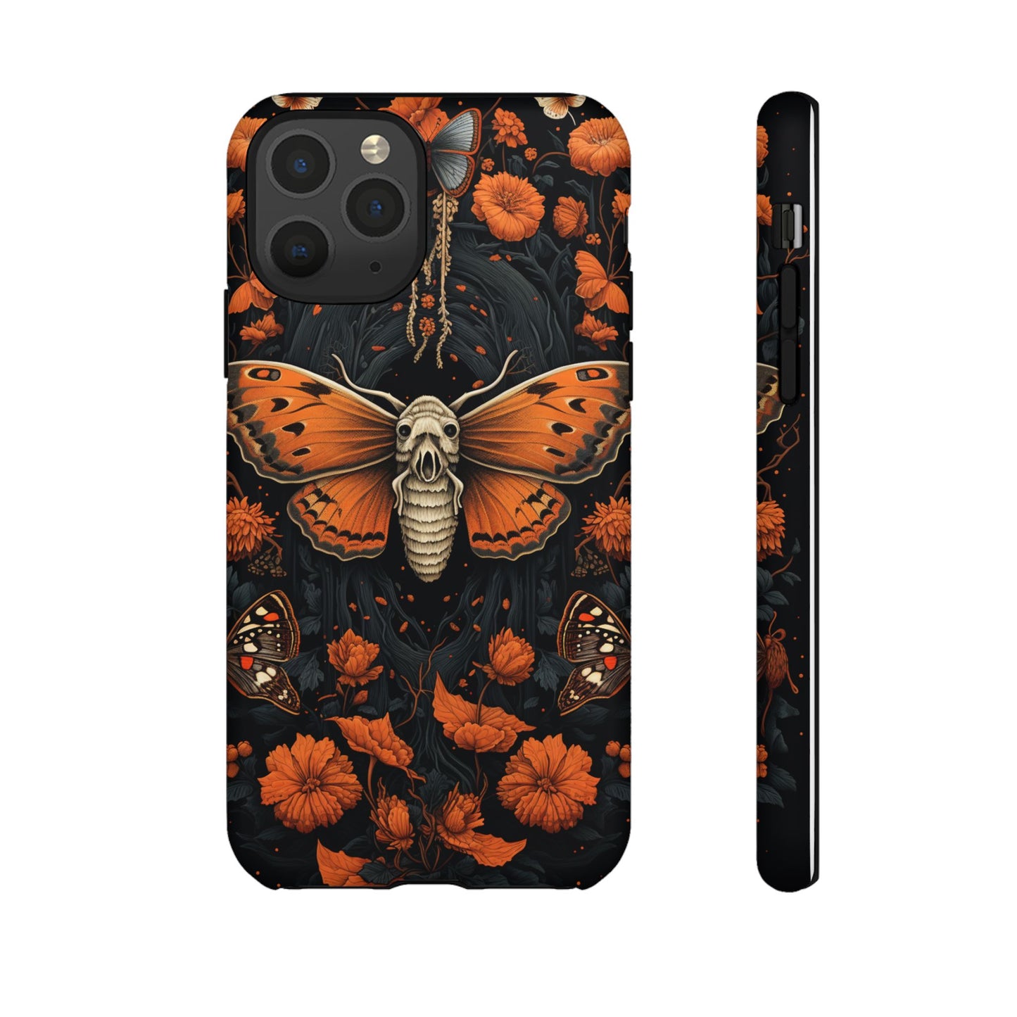 Eerie Elegance Halloween Goth Moth Phone Cover