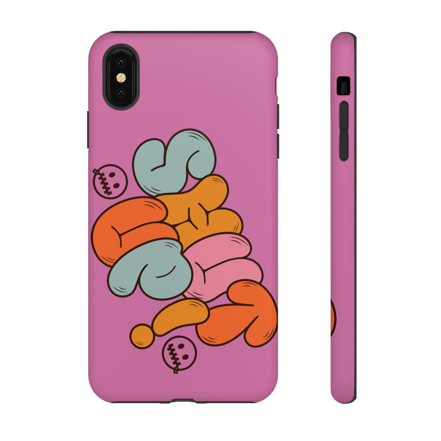 Shut Up Phone Case | Warm Retro Psychedelic Colors | For iPhone, Pixel, Samsung