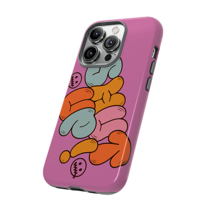 Shut Up Phone Case | Warm Retro Psychedelic Colors | For iPhone, Pixel, Samsung