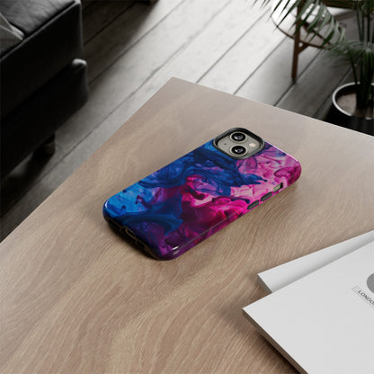 Magenta and Blue Color Explosion Phone Case