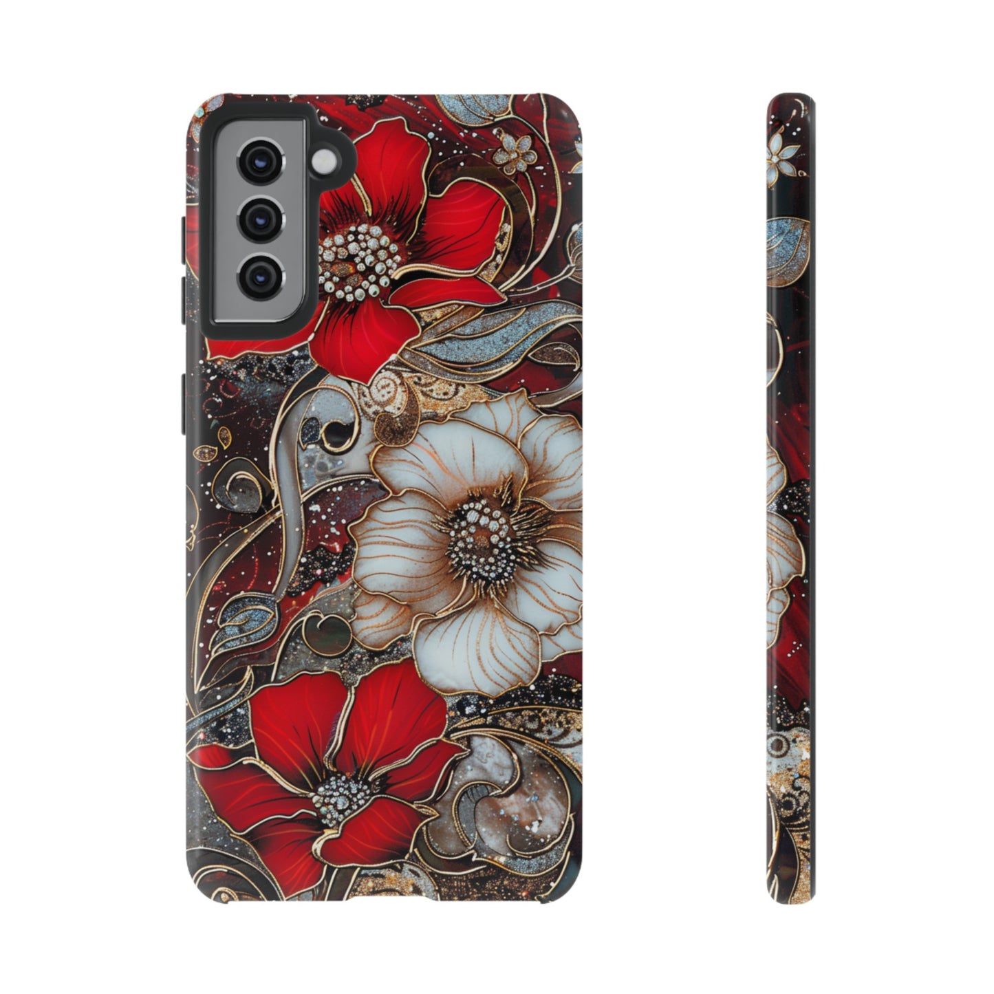 Stained Glass Floral Paisley Explosion Phone Case