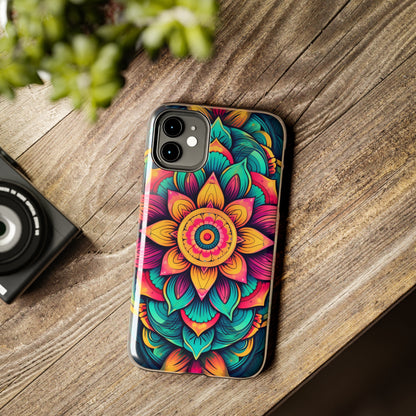 Cosmic Harmony: Rainbow Mandala | Spiritual Symmetry iPhone Case