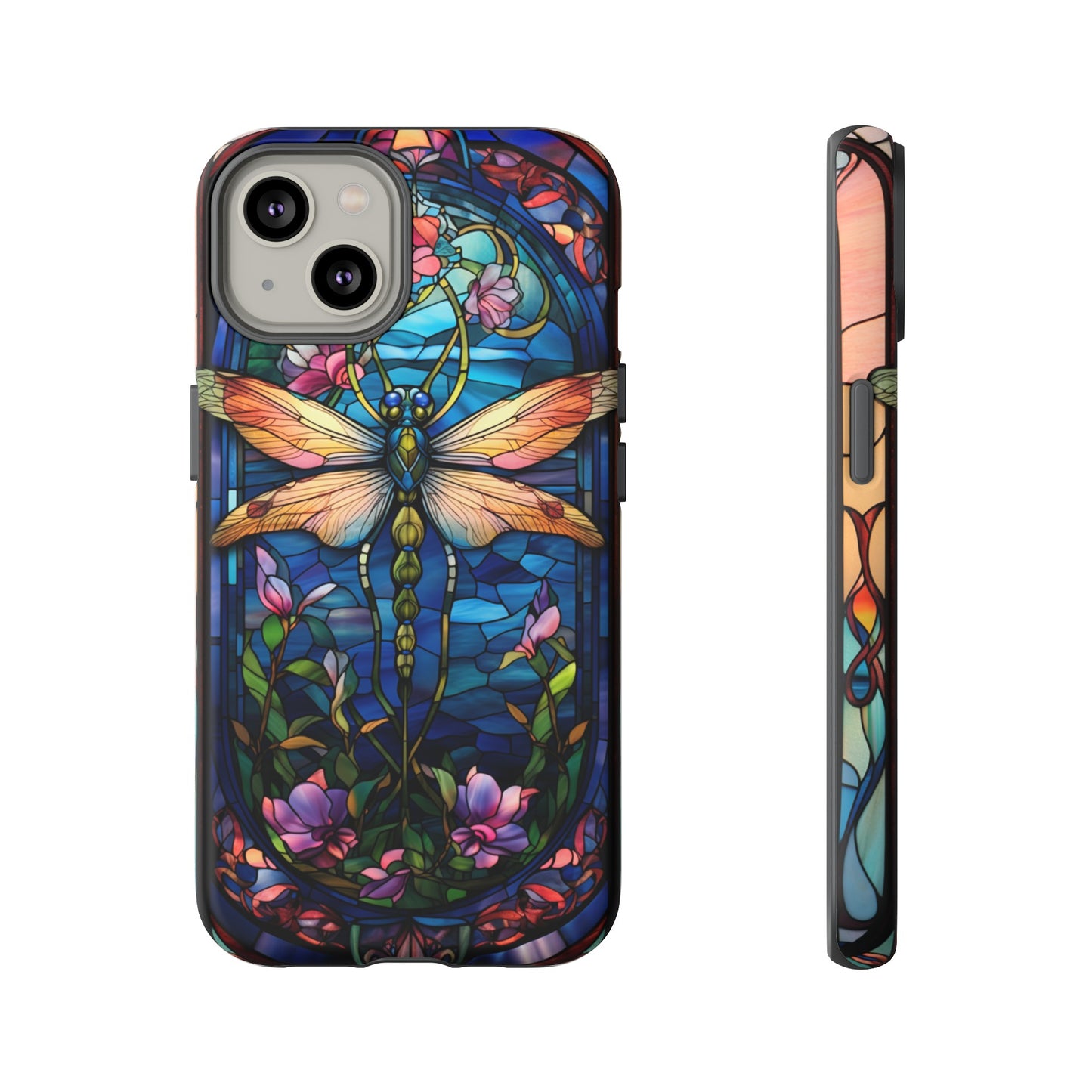 Art Nouveau Stained Glass Dragonfly Phone Case