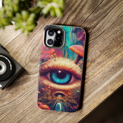 Eye of the Mushroom Psychedelic Art iPhone Case | Embrace the Trippy Enigma