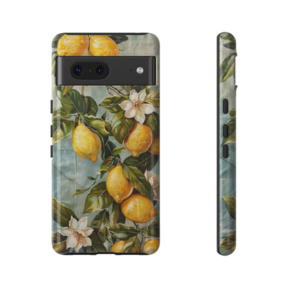 Mediterranean Lemon Tile Oil Painting iPhone 13 Case