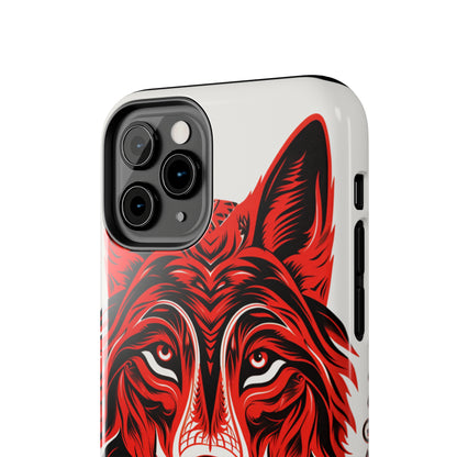 Mystic Echoes: Native American Tribal Wolf | Cultural Heritage iPhone Case