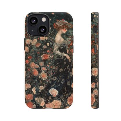 Art Nouveau French Floral Beauty Painting Phone Case