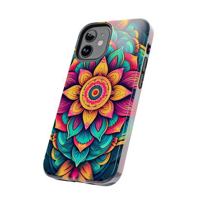 Cosmic Harmony: Rainbow Mandala | Spiritual Symmetry iPhone Case