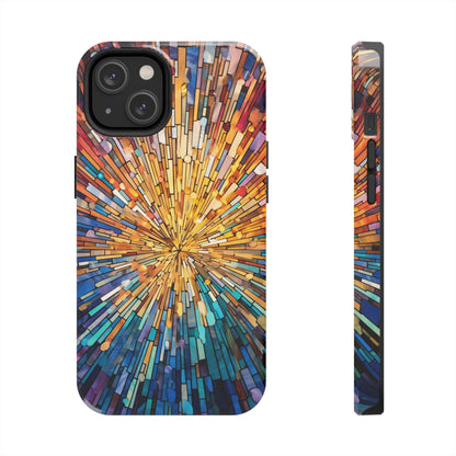 Vibrant Sunburst Design - iPhone Case