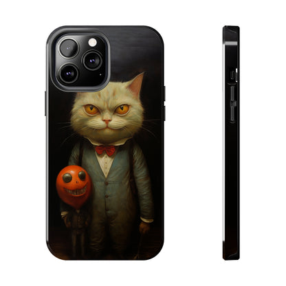 Creepy Spooky Halloween Cat iPhone Case | Dark Academia, Goth