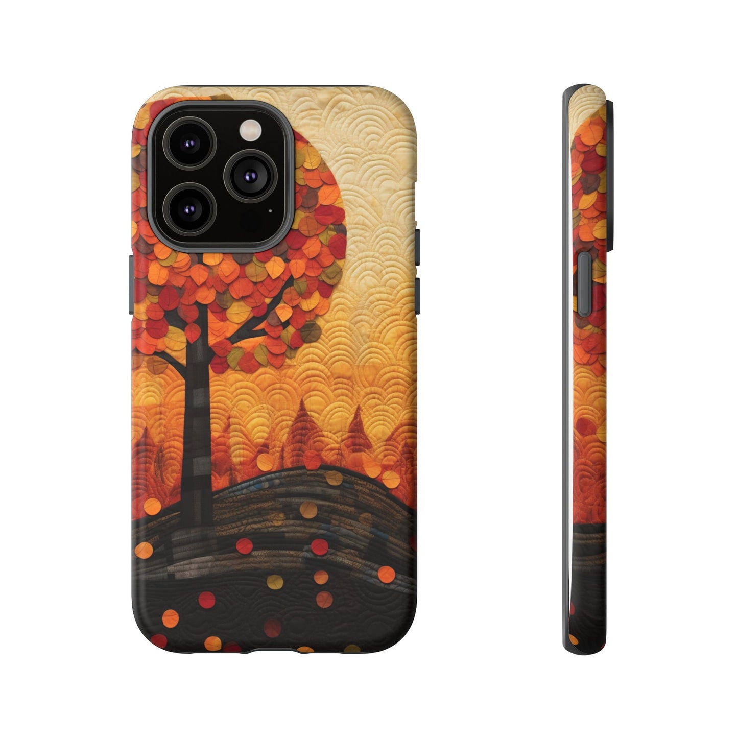 Autumn iPhone Case, Forest Embroidered Style Phone Case