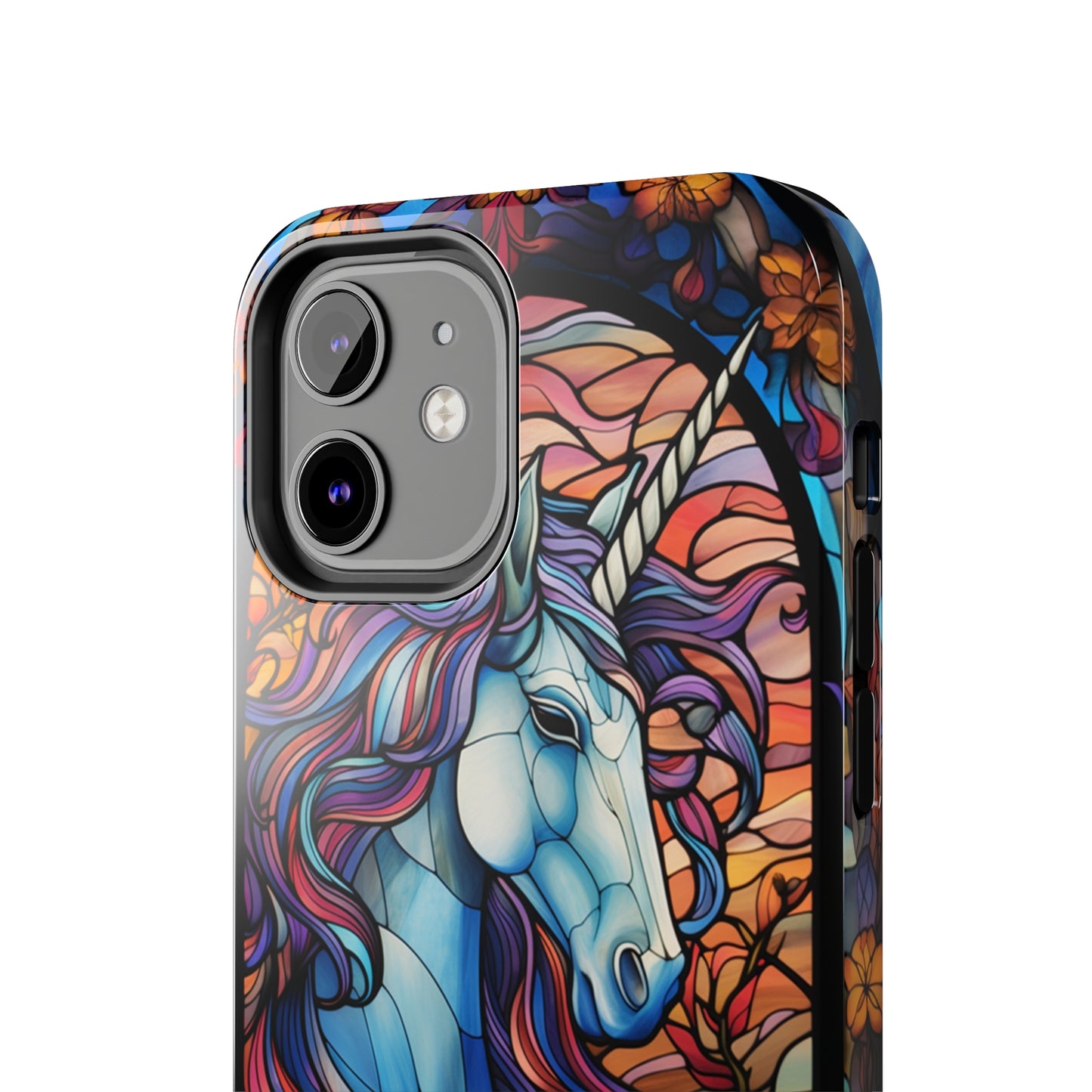 Unicorn Stained Glass iPhone Case | Mythical Beauty and Device Protection