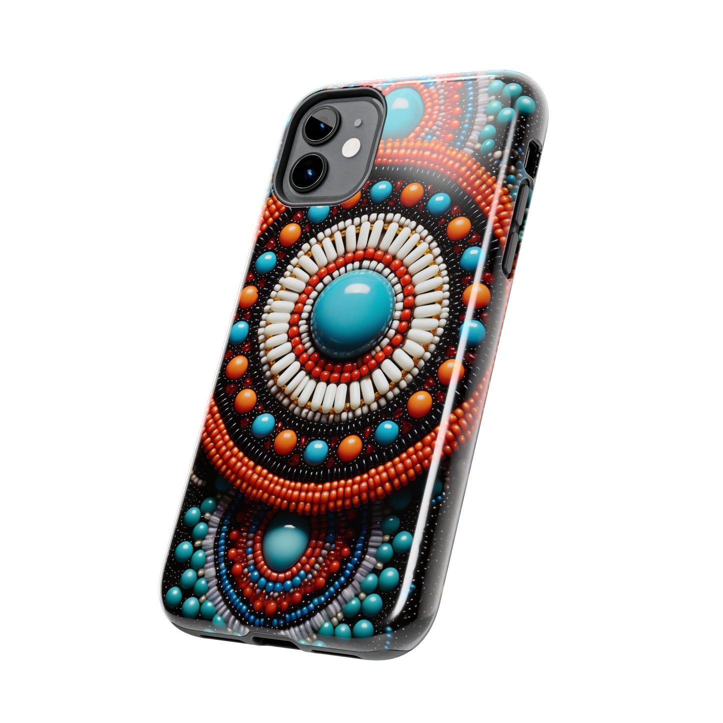 Native American Beadwork iPhone Case | Embrace Traditional Craftsmanship with Artistic Elegance