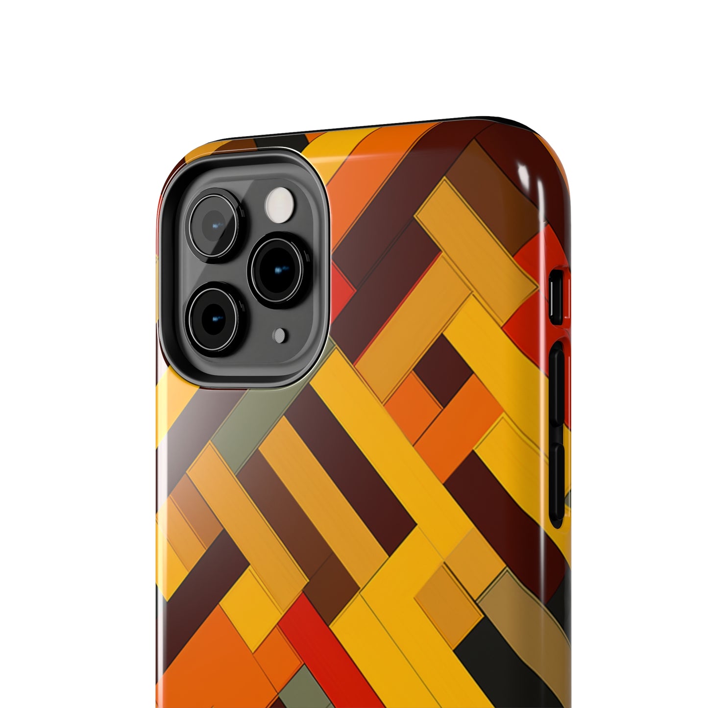 iPhone Tough Case: Intricate & Durable - The Weave Geometric Art Pattern