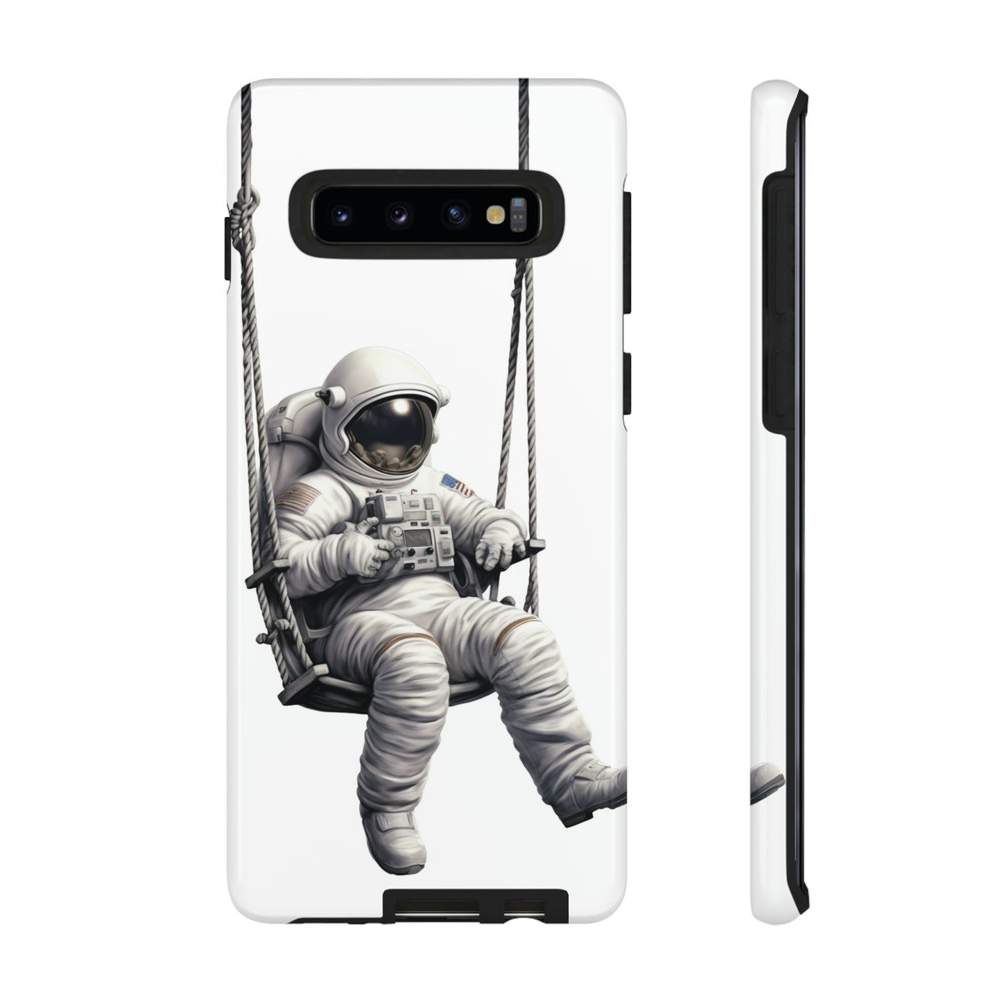 Astronaut on a Swing Phone Case