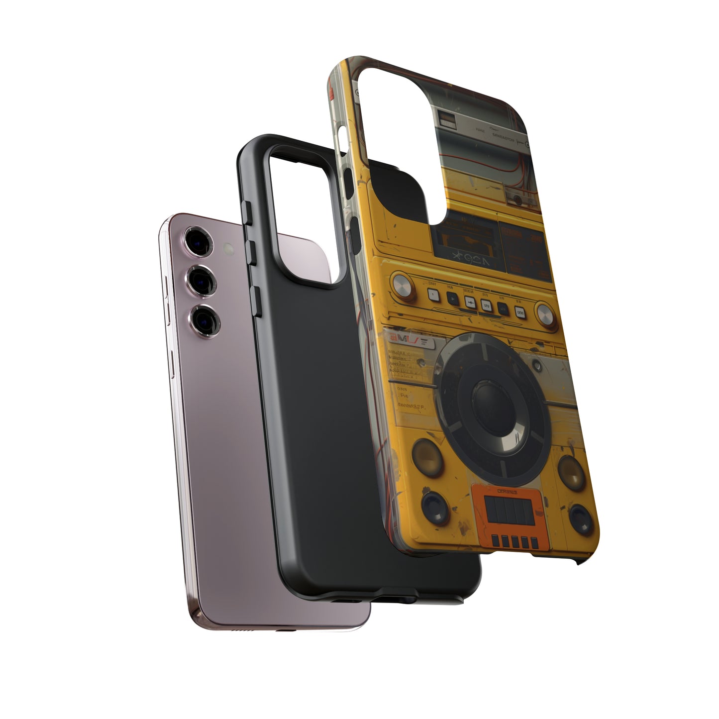 Cyberpunk Techno Gadget Walkman: Premium Phone Tough Case for iPhone, Samsung Galaxy, and Google Pixel