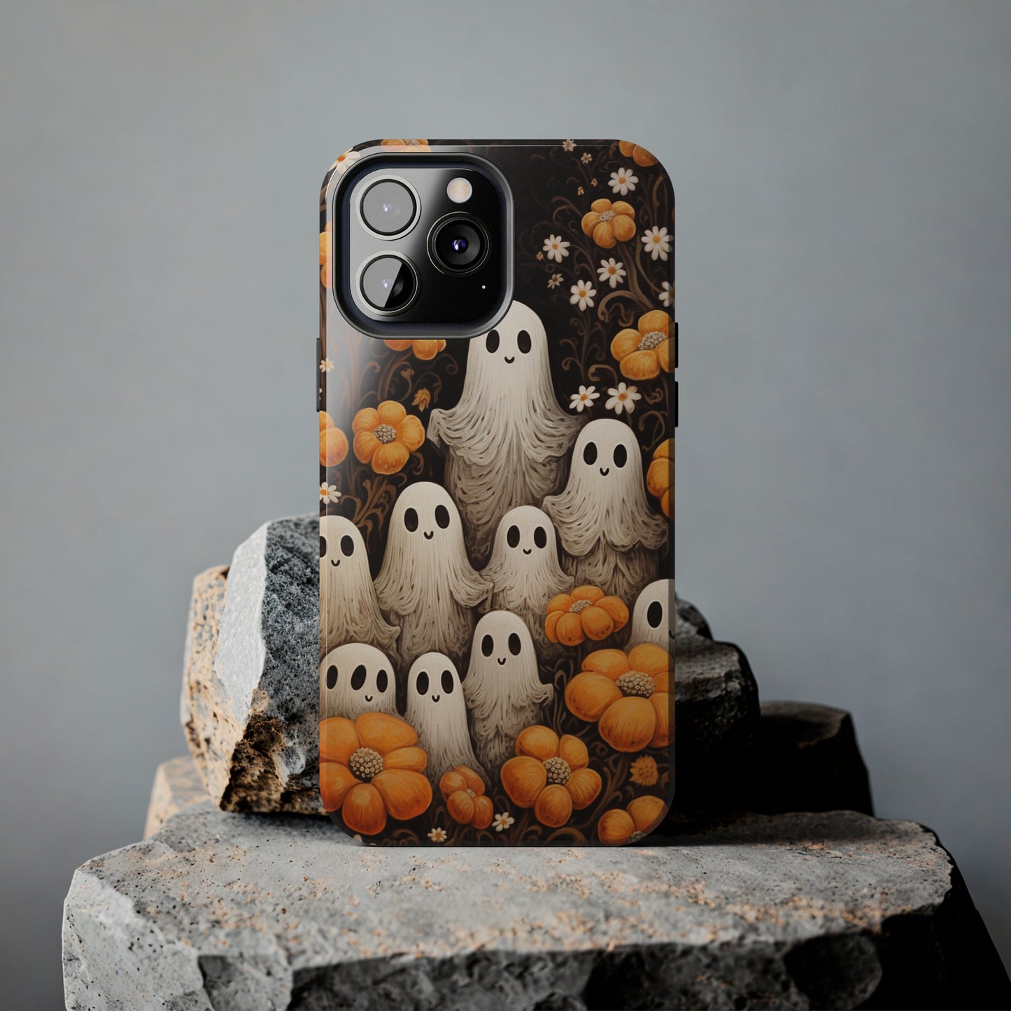 Ghostly Greetings: "Boo Trick or Treat" | Spooky Halloween Spirits iPhone Case