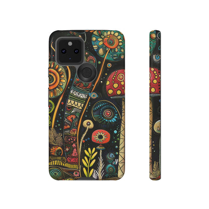 Retro 1960s Psychedelic Flowers Phone Case