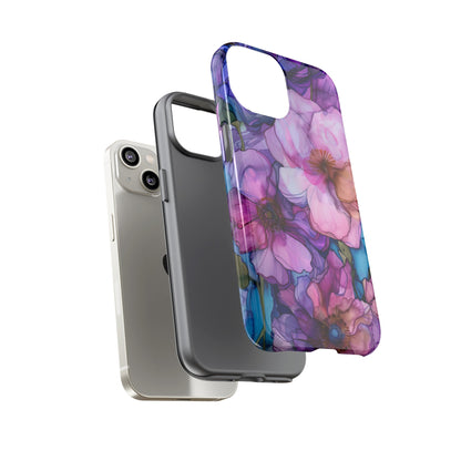 Purple Flower Stained Glass Phone Case