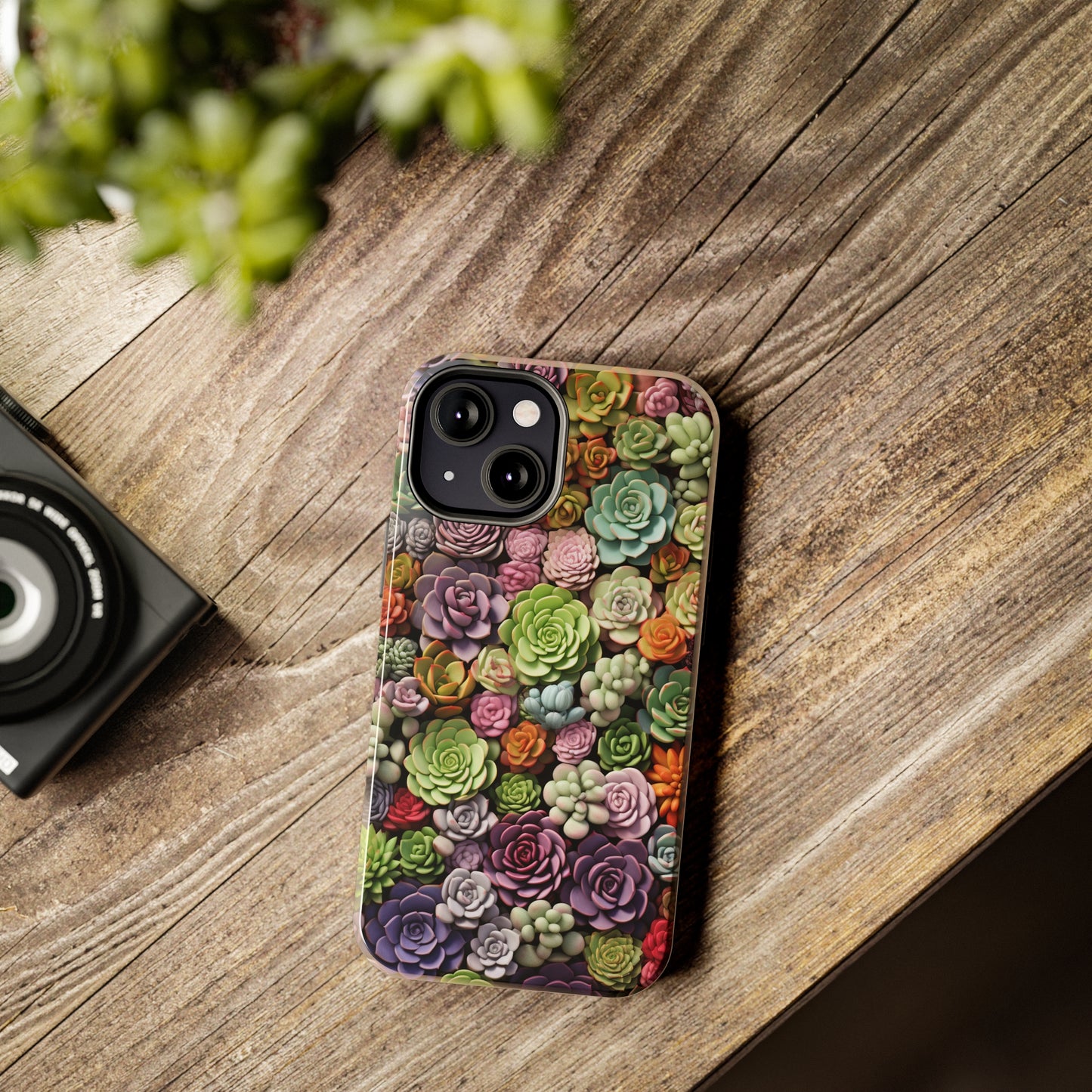 Succulent Desert Cactus Floral iPhone Case | Embrace the Beauty of Arid Elegance