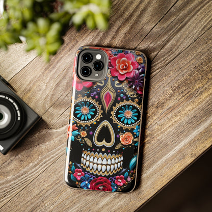 Sugar Skull iPhone Case | Celebrate Dia de los Muertos with Vibrant Elegance