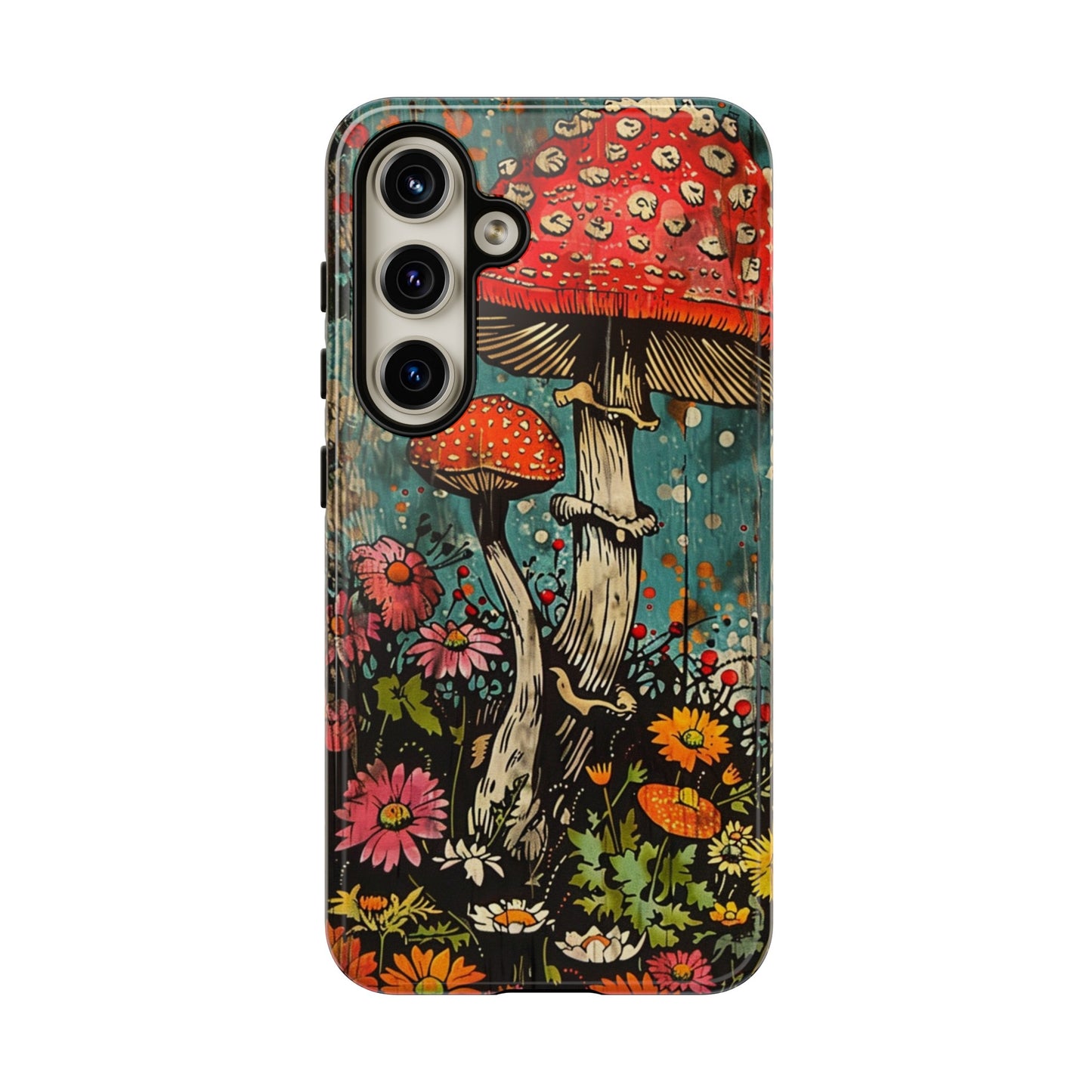 Trippy Magic Mushroom Retro Art Phone Case