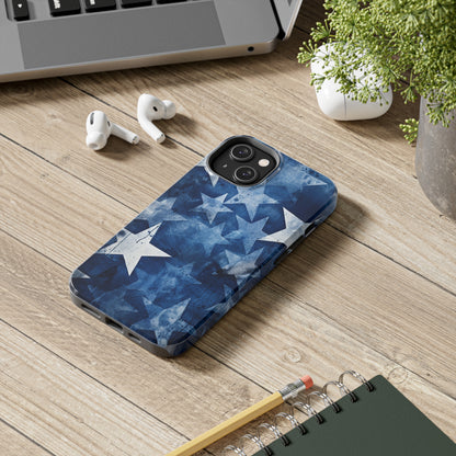 Starry Nights: Denim Dreams | Celestial Star-Patterned iPhone Case